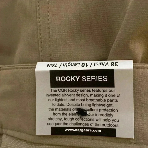 Men’s New CQR Gear Rocky Series Wilderness Mens 38W - 10L NWOT - Picture 4 of 11